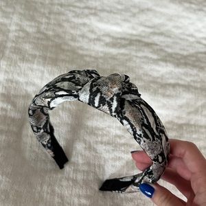 Snakeskin knot headband